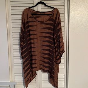 Manaola - womens O/S loose top - Mauve